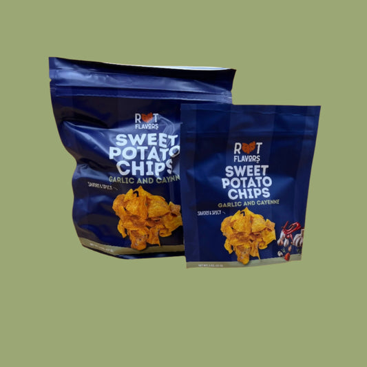 6oz Big Bag Garlic and Cayenne Sweet Potato Chips (Very Limited Quantity)