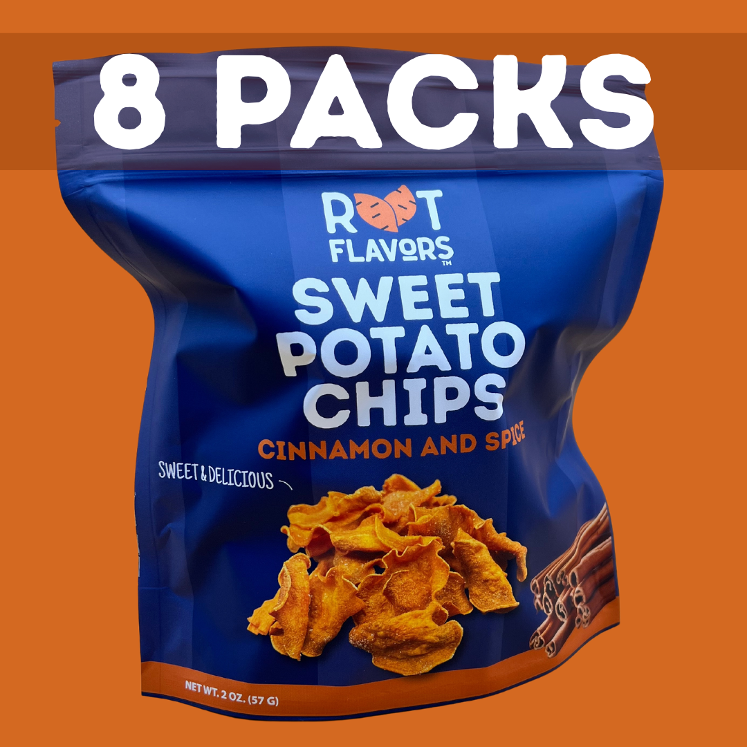 Root Flavors 2oz Cinnamon and Spice Sweet Potato Chips