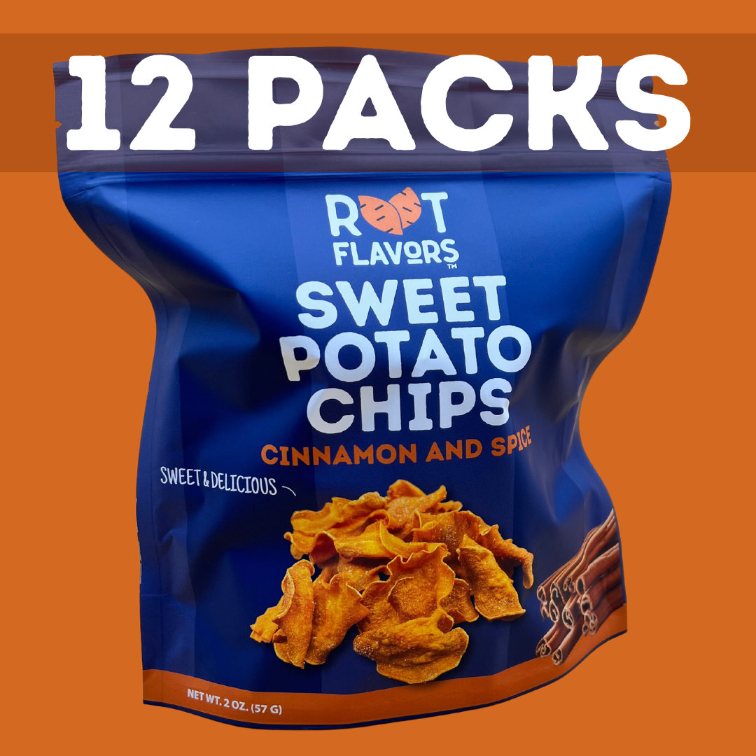 Root Flavors 2oz Cinnamon and Spice Sweet Potato Chips
